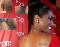 A picture of Erica Dixon's tattoos.